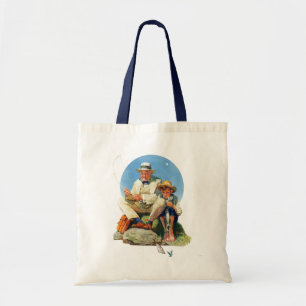 Bolso De Tela Cogida el grande