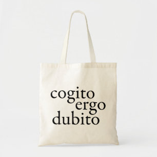 Bolso De Tela Cogito Ergo Dubito
