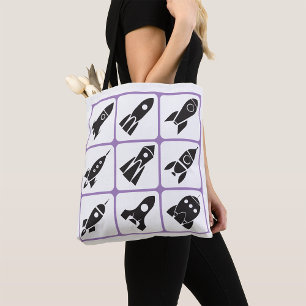 Bolso De Tela Cohetes