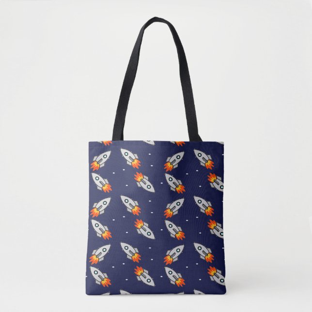 Bolso De Tela Cohetes locos (Anverso)