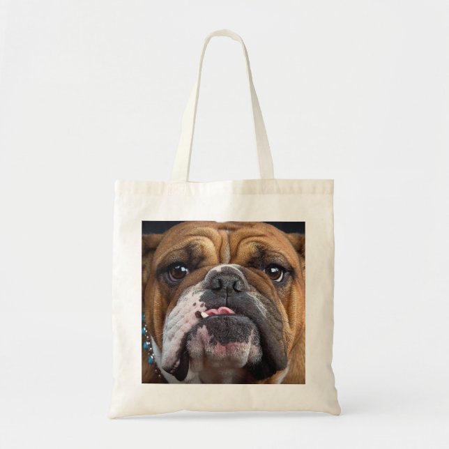 Bolso De Tela Cojín decorativo de Bulldog inglés (Frente)