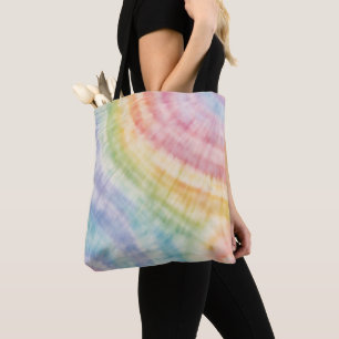 Bolso De Tela Cojín decorativo de tinte de arcoiris Pastel de co