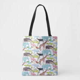 Bolso De Tela Cola de "Liberty Tana Lawn Queue" para el zoológic