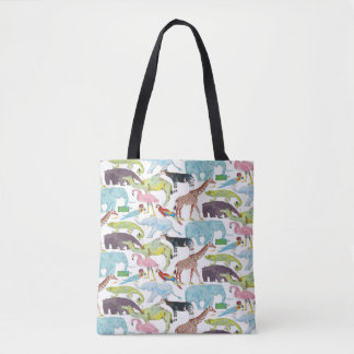 Bolso De Tela Cola de "Liberty Tana Lawn Queue" para el zoológic