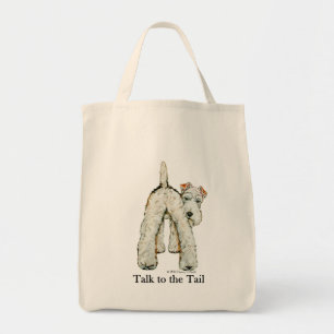 Bolso De Tela Cola del fox terrier del alambre