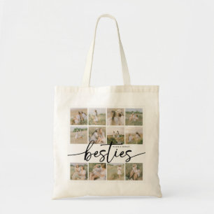 Bolso De Tela Colage de Fotos Personalizadas Mejores Amigas de G