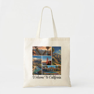 Bolso De Tela Colaje de fotos de monumentos personalizados de Ca