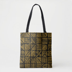 Bolso De Tela Colapso africano, vintage, sin fisuras, en la etni