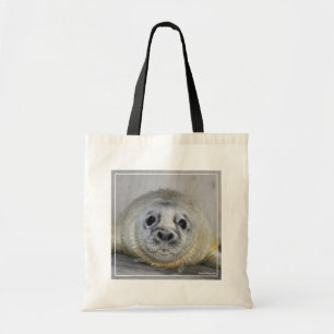 Bolso De Tela Colas de sellos grises