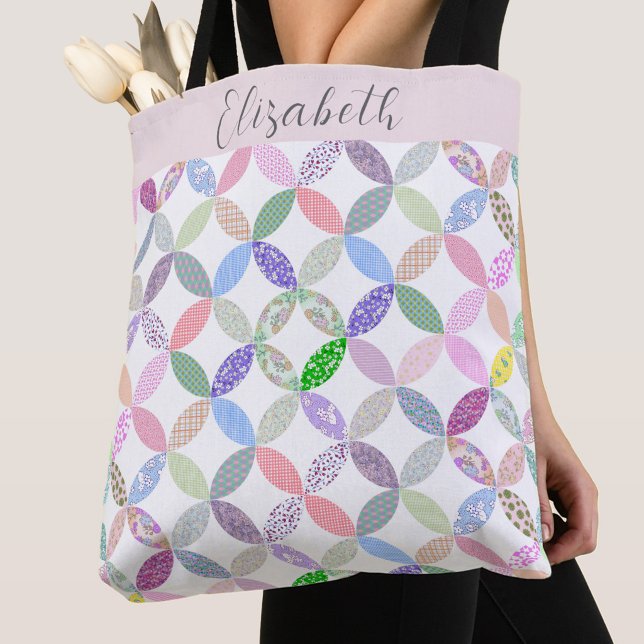 Bolso De Tela Colcha temática de patchwork lindo personalizada c (Subido por el creador)