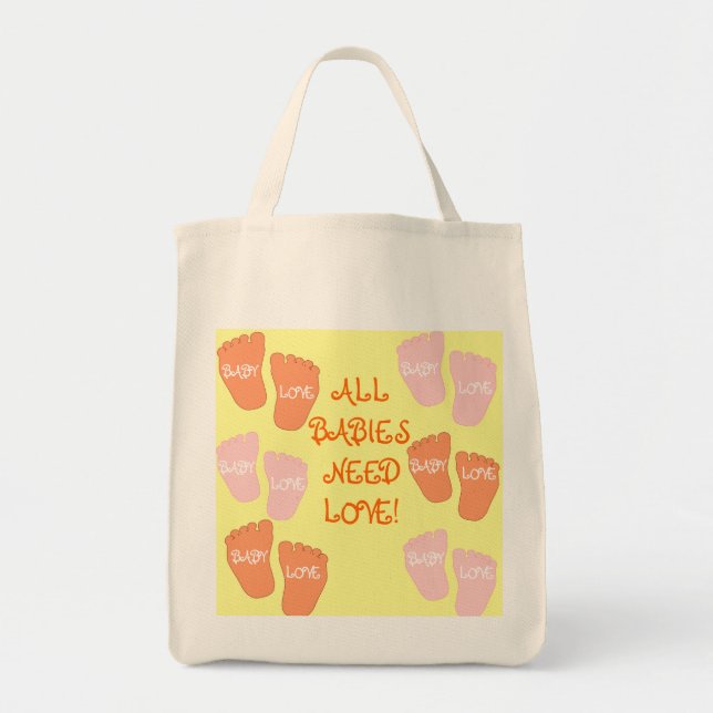 BOLSO DE TELA COLECCIÓN DE AMOR DE BEBÉ (Frente)