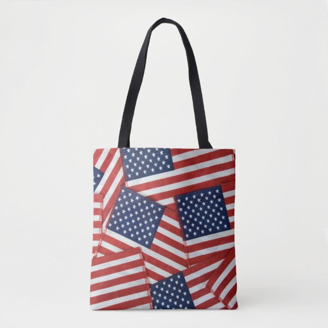 Bolso De Tela Colección de banderas de Estados Unidos (Anverso)