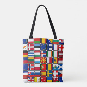 Bolso De Tela Colección de banderas internacionales
