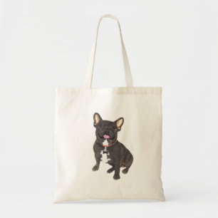 Bolso De Tela Colección de Bulldoges en francés negro