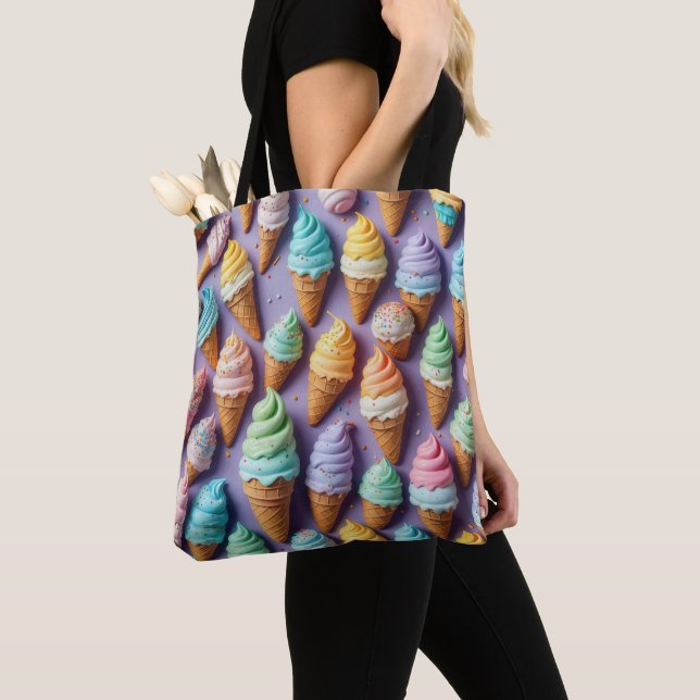 Bolso De Tela Colección de cono de helado (Detalle)