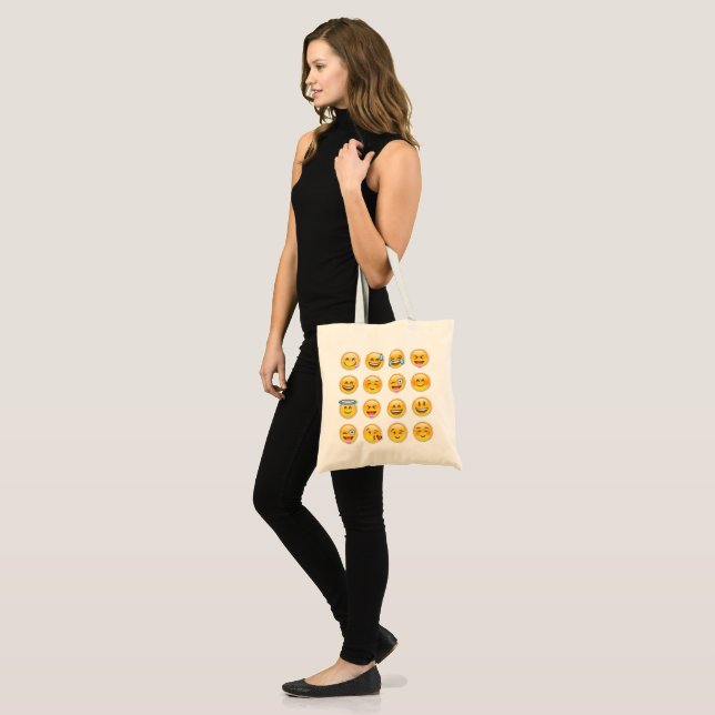 Bolso De Tela Colección de emojis (Anverso (modelo))