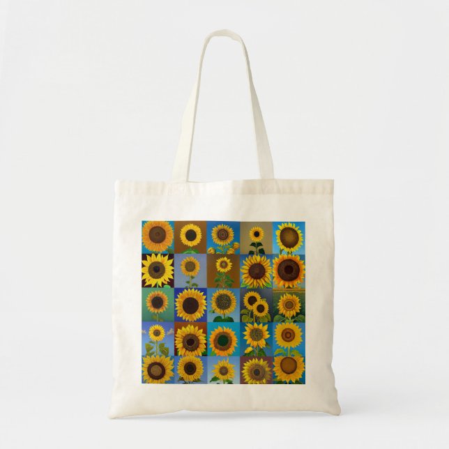 Bolso De Tela Colección de girasoles (Frente)