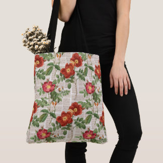 Bolso De Tela Colección de Ilustraciones de patrimonio de Rosas