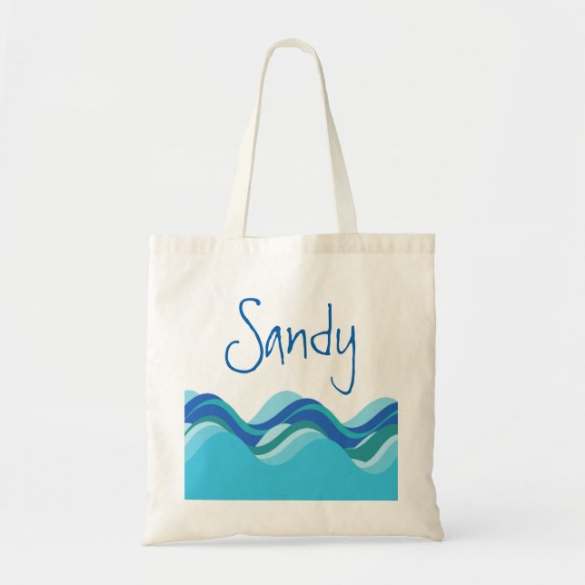 Bolso De Tela Colección de la playa: Tote conocido de encargo de (Frente)