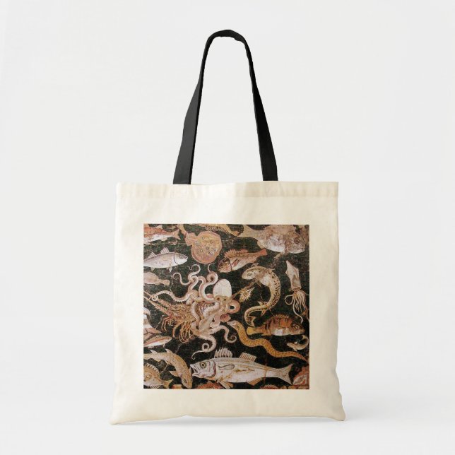 BOLSO DE TELA COLECCIÓN DE POMPEYA/OCÉANO - ESCENA DE LA VIDA (Frente)
