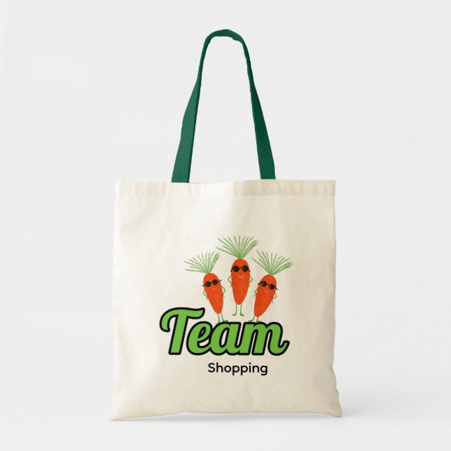 Bolso De Tela Colección de Zanahoria Cool (Frente)