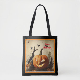 Bolso De Tela Colección espeluznante de calabaza Halloween
