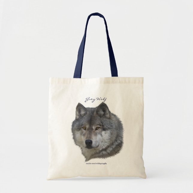 Bolso De Tela Colección GRY WOLF Portrait Carry-Bag (Frente)