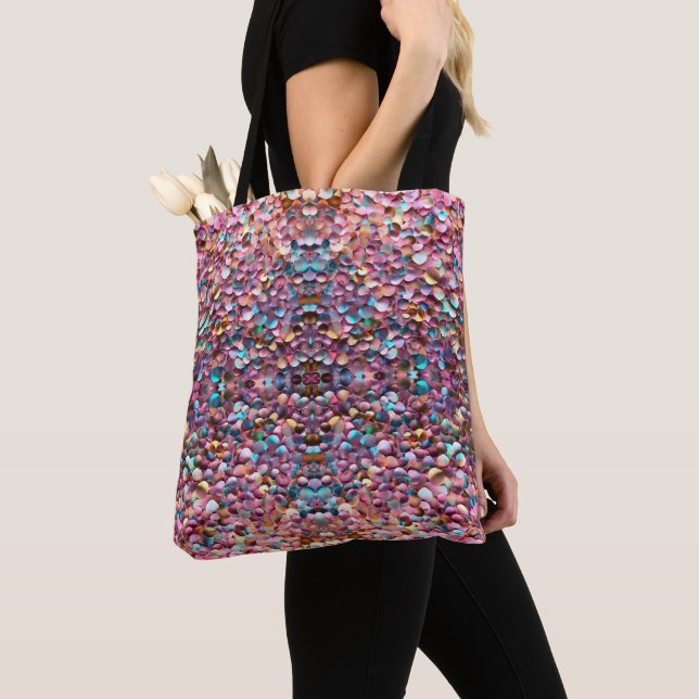 Bolso De Tela Colección holográfica a la moda del Purpurina Opal (Detalle)