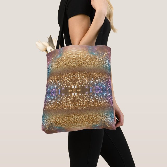 Bolso De Tela Colección holográfica popular de Opal Purpurina (Detalle)