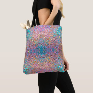 Bolso De Tela Colección moderna holográfica purpurina Opal