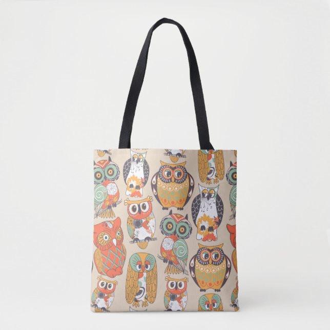 Bolso De Tela Colección Owl Be (Anverso)