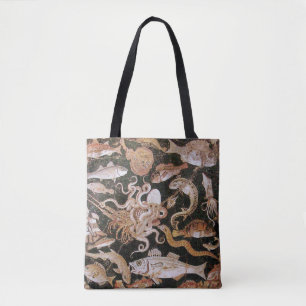 BOLSO DE TELA COLECCIÓN POMPEII / OCÉANO - ESCENA DE VIDA EN EL 