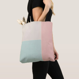 Bolso De Tela Colección Popular de Abstracto Rosa Claro Menta