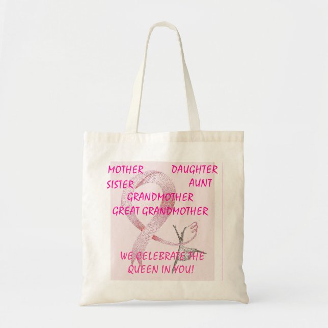 BOLSO DE TELA COLECCIÓN PRINCESA ROSA (Frente)
