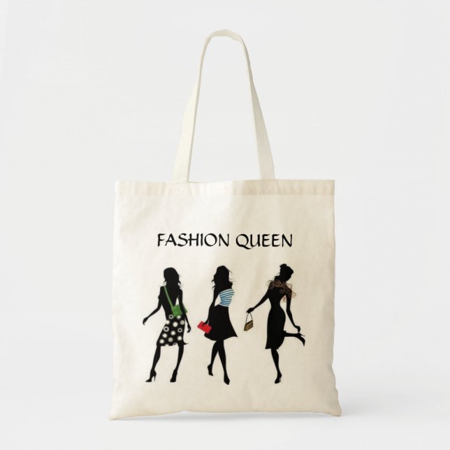BOLSO DE TELA COLECCIÓN REINA DE COMPRAS (Frente)