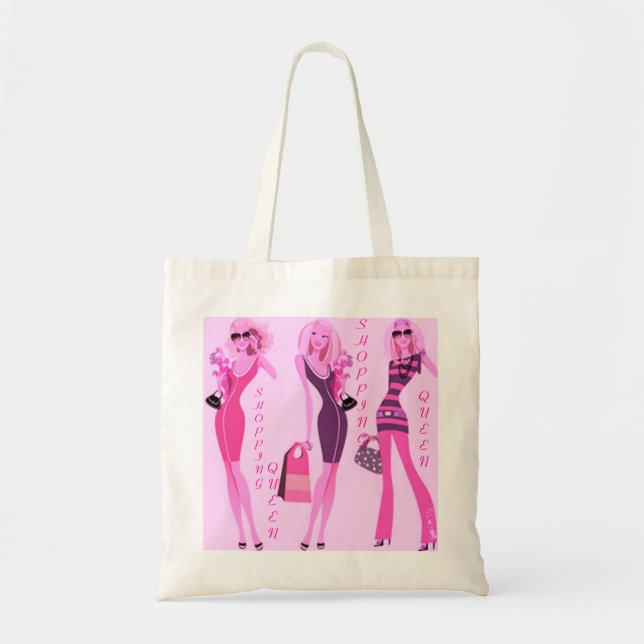 BOLSO DE TELA COLECCIÓN REINA DE COMPRAS (Frente)