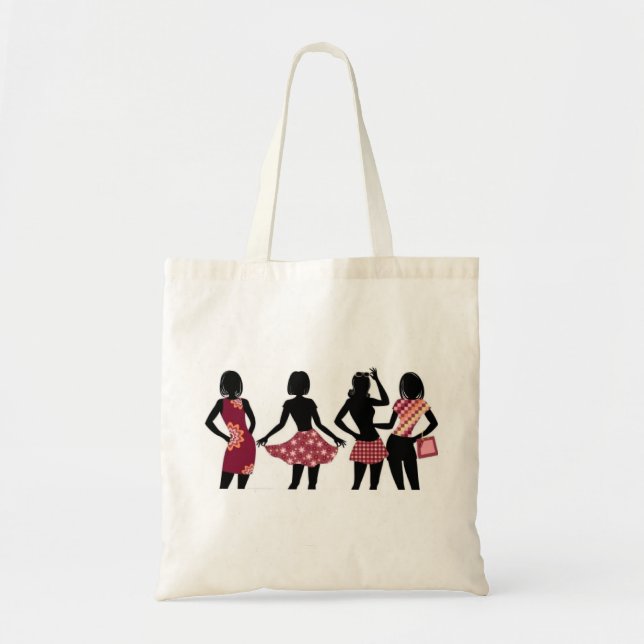 BOLSO DE TELA COLECCIÓN SHOPPING QUEEN (Frente)