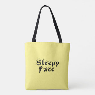 Bolso De Tela Colección Sleepy Face: Tote Personalizado de impre