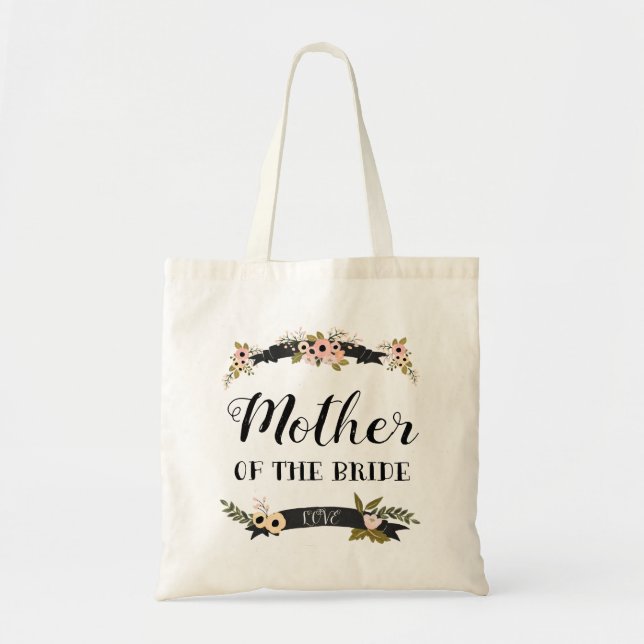 Bolso De Tela Colección Sophia Madre del Tote de novia (Frente)