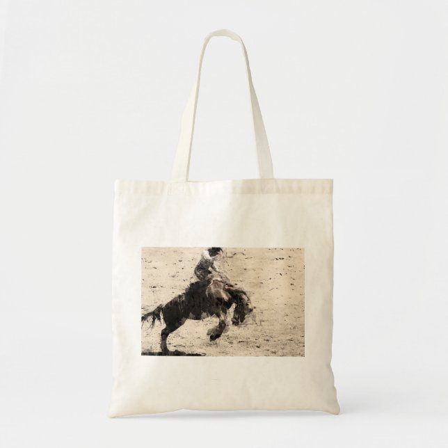 Bolso De Tela Colgar - Bronco Busting Champ (Frente)