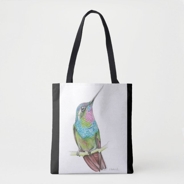 Bolso De Tela Colibrí (Anverso)