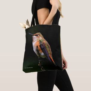 Bolso De Tela Colibrí cuscús en árbol de frutas