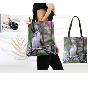 Bolso De Tela Colibrí de Garganta Rubí