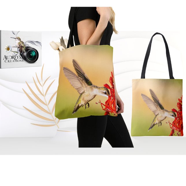 Bolso De Tela Colibrí de Garganta Rubí  (Subido por el creador)
