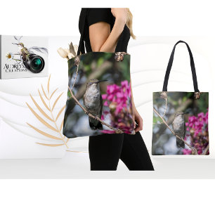Bolso De Tela Colibrí de Garganta Rubí