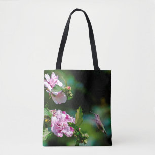 Bolso De Tela Colibrí de garganta rubí - Fotografía original