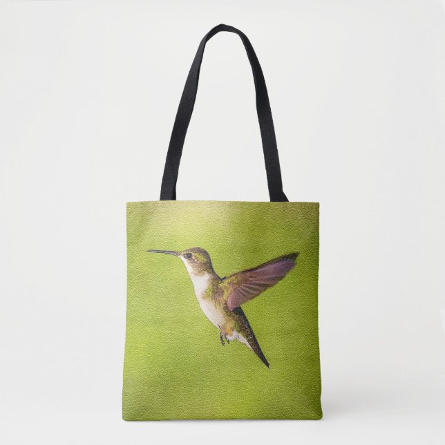 Bolso De Tela Colibrí de la acuarela (Anverso)