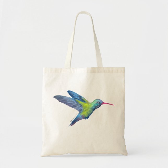 Bolso De Tela Colibrí del ANUNCIO (Frente)