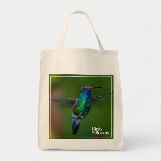 Bolso De Tela Colibrí flotante (Frente)