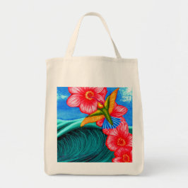 Bolso De Tela Colibrí Océano